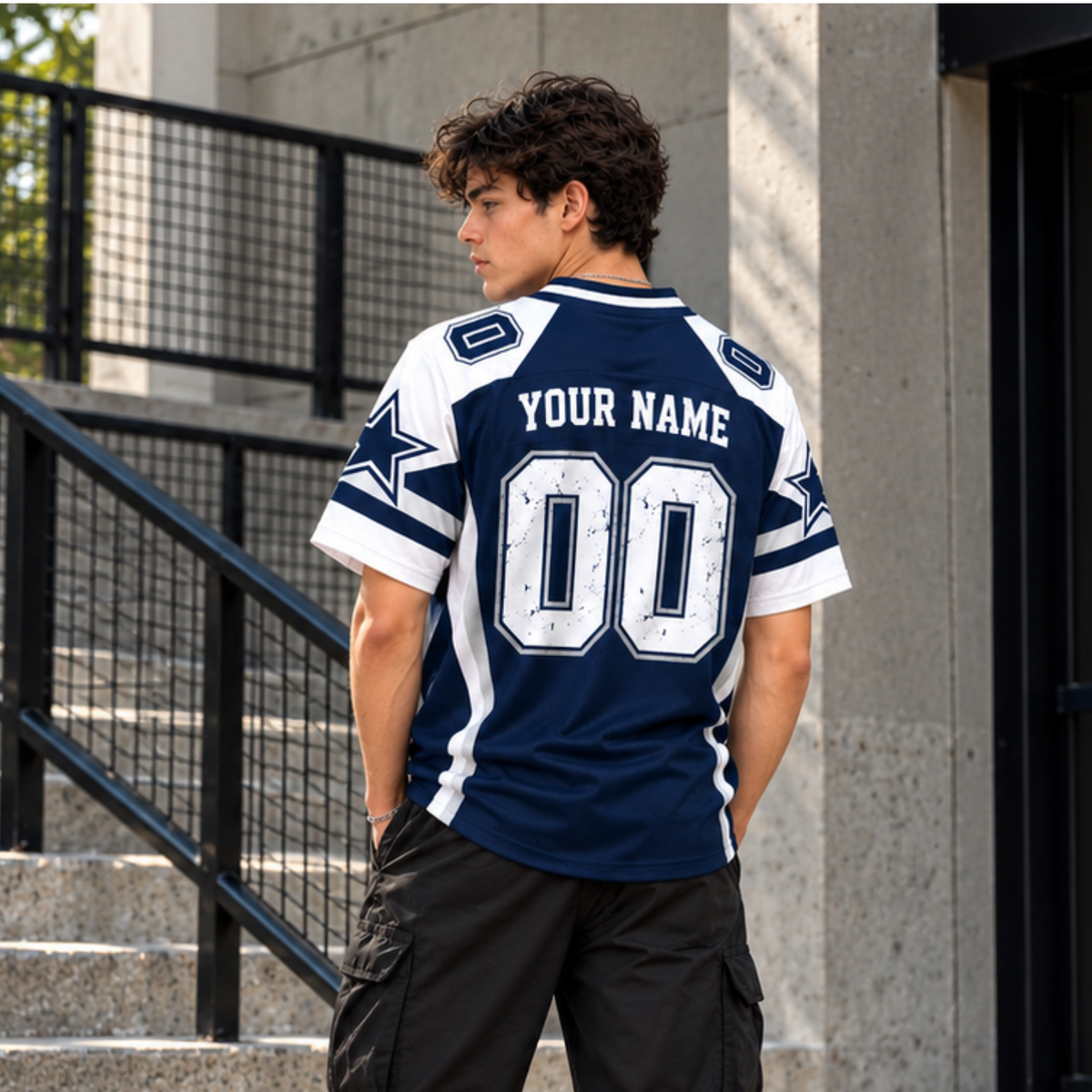 Custom Dallas Game Day Football Jersey – Personalized Name & Number