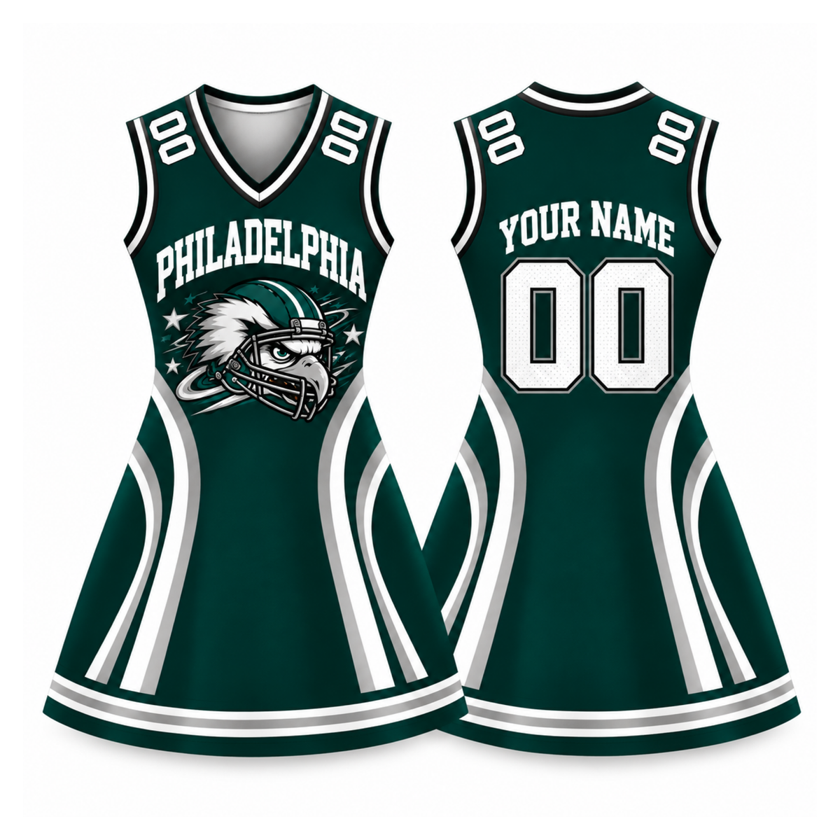 Philadelphia Football Jersey Dress – Custom Name & Number
