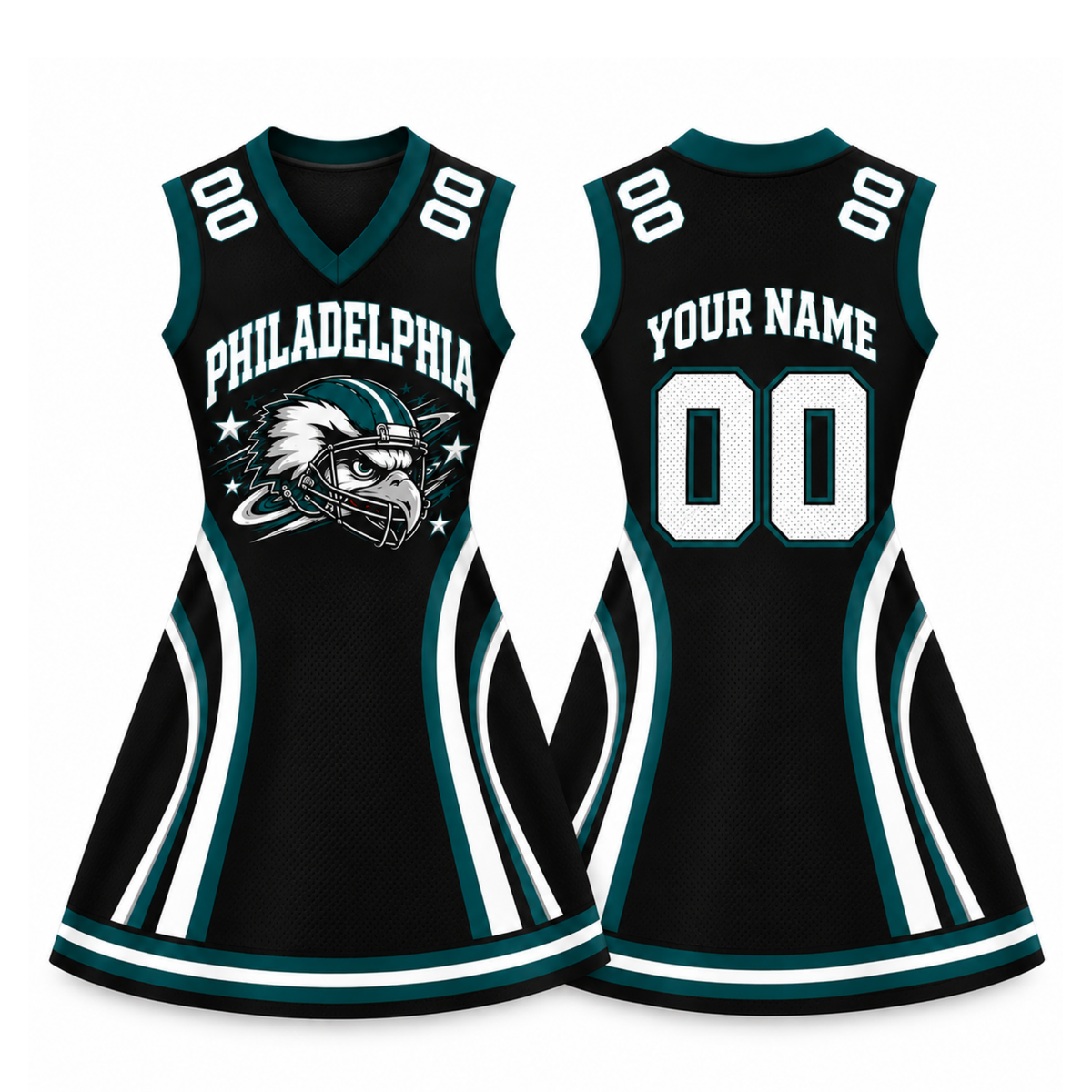 Philadelphia Football Jersey Dress – Custom Name & Number