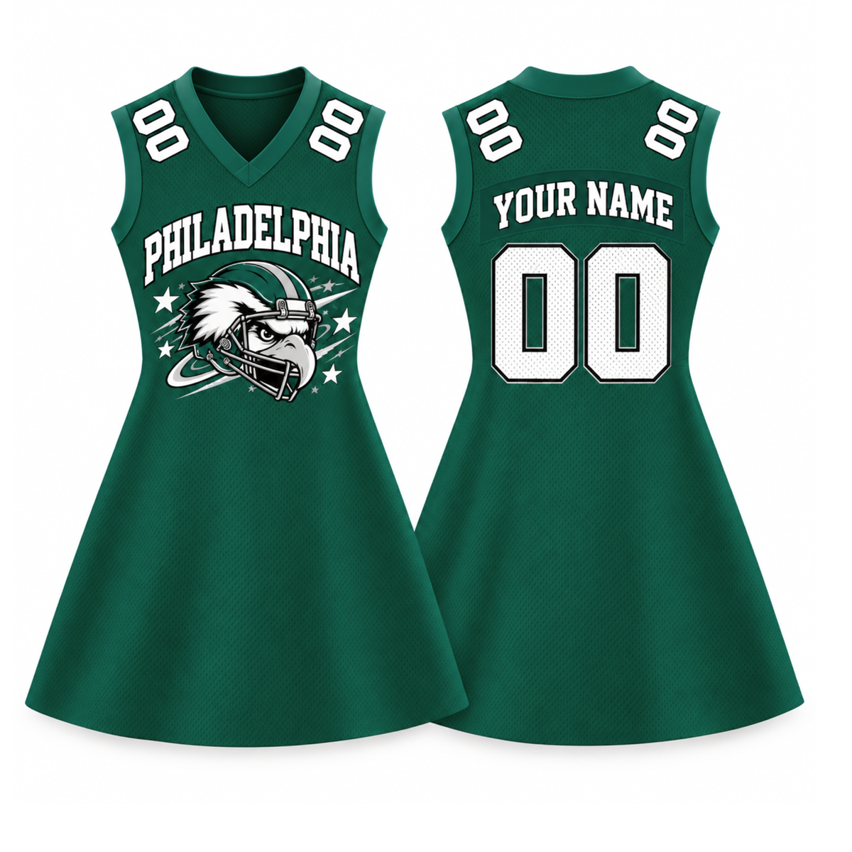 Philadelphia Football Jersey Dress – Custom Name & Number