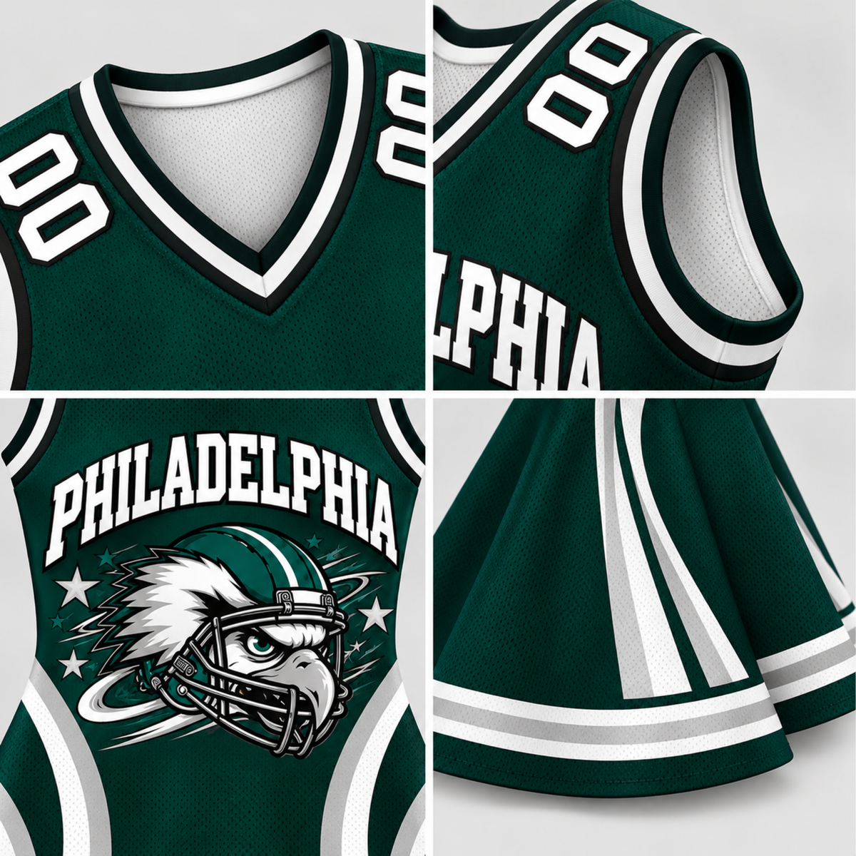Philadelphia Football Jersey Dress – Custom Name & Number