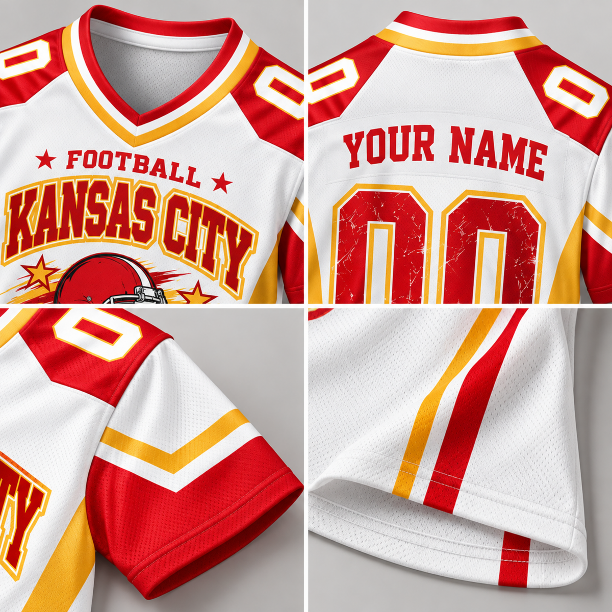 Kansas City Football Jersey – Custom Name & Number