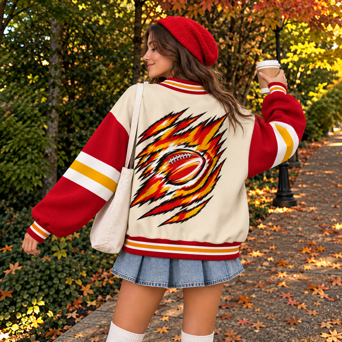 Kansas City Varsity Football Cardigan – Custom Number