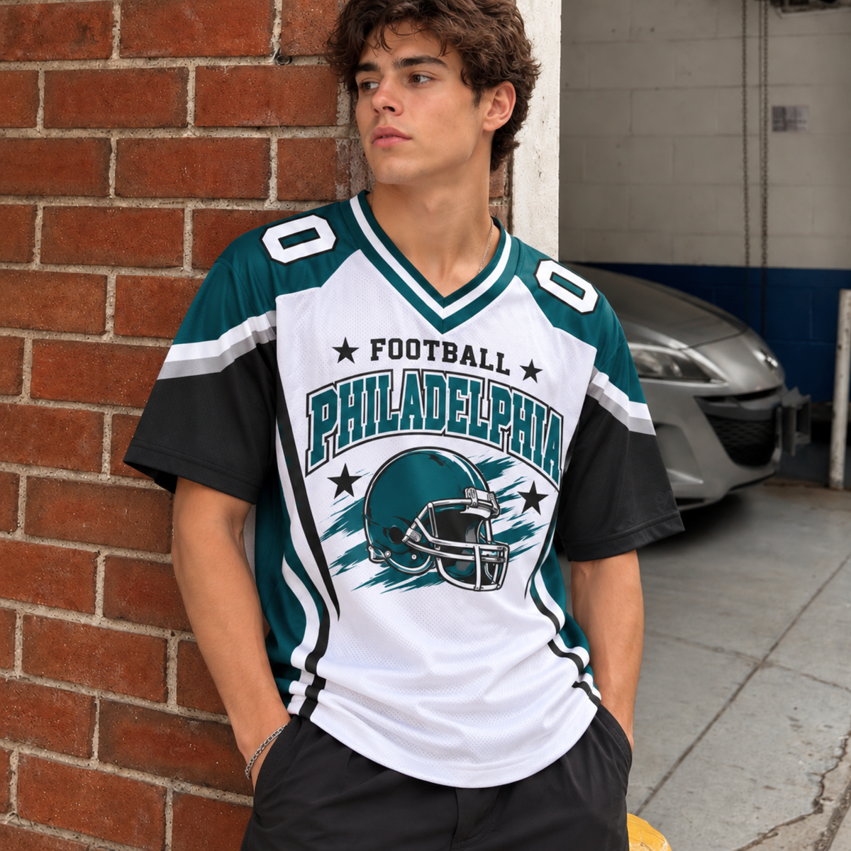 Philadelphia-Inspired Football Jersey – Custom Name & Number