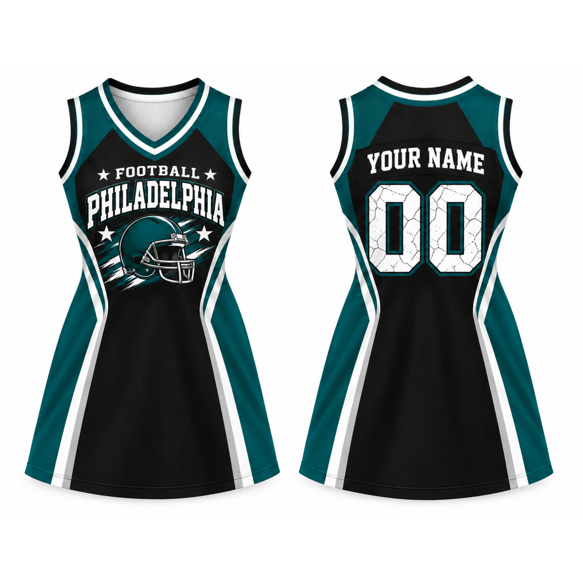 Philadelphia-Inspired Football Jersey Dress – Custom Name & Number