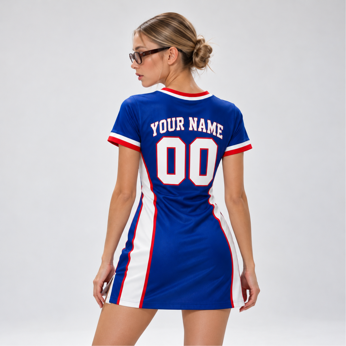 Buffalo-Inspired Custom Football Jersey Dress – Personalized Name & Number