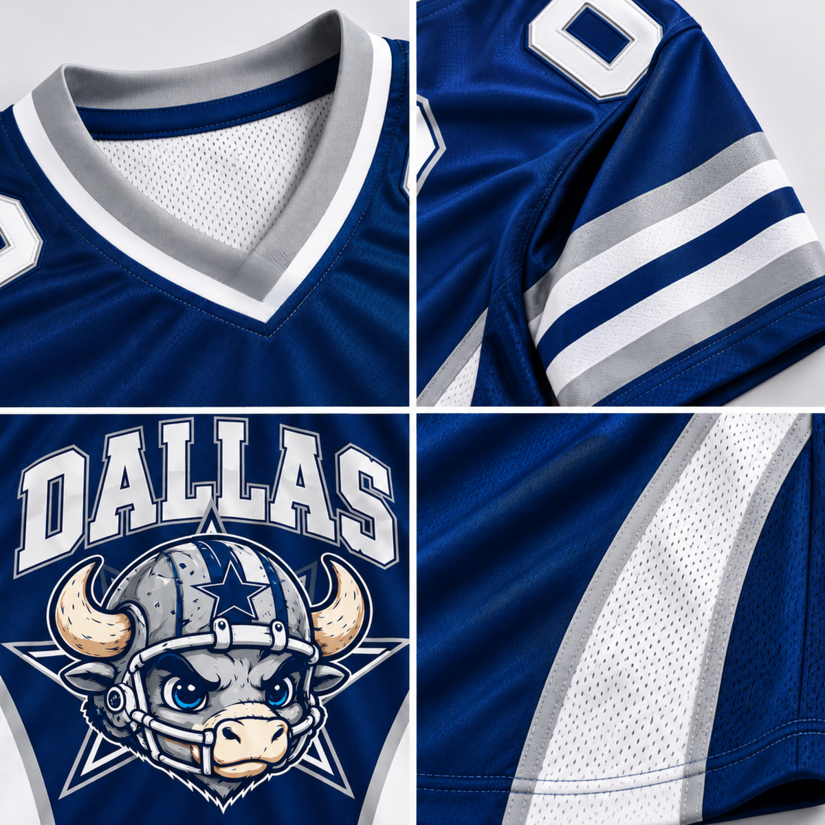 Personalized Dallas Football Jersey, Custom Name & Number, Gift for Her, Him or Dad