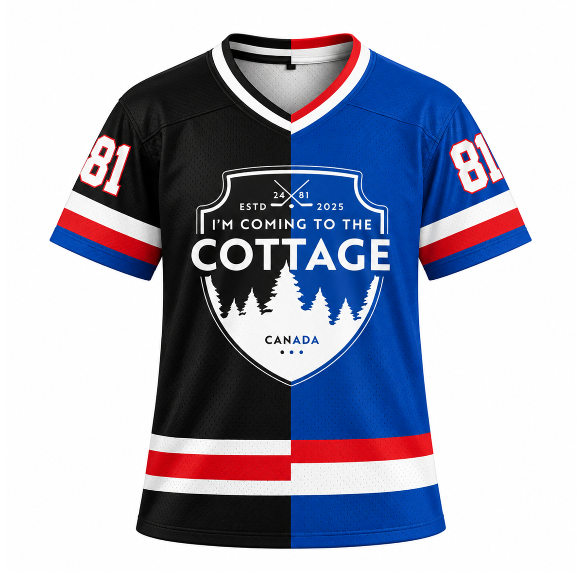 I'm Coming To The Cottage Football Jersey, Romance Hockey Jersey