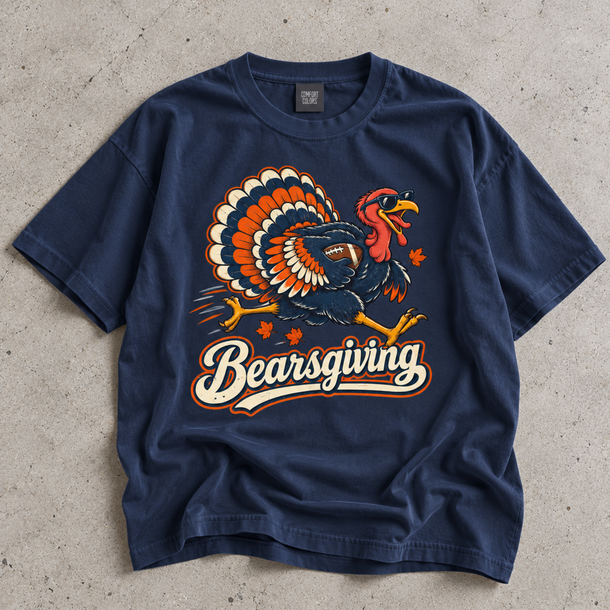 Bearsgiving Chicago Football Shirt, Bear Turkey Day Graphic Tee