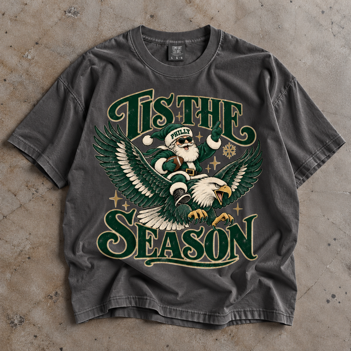 Tis The Season Philly Shirt Football Comfort Colors T-shirt