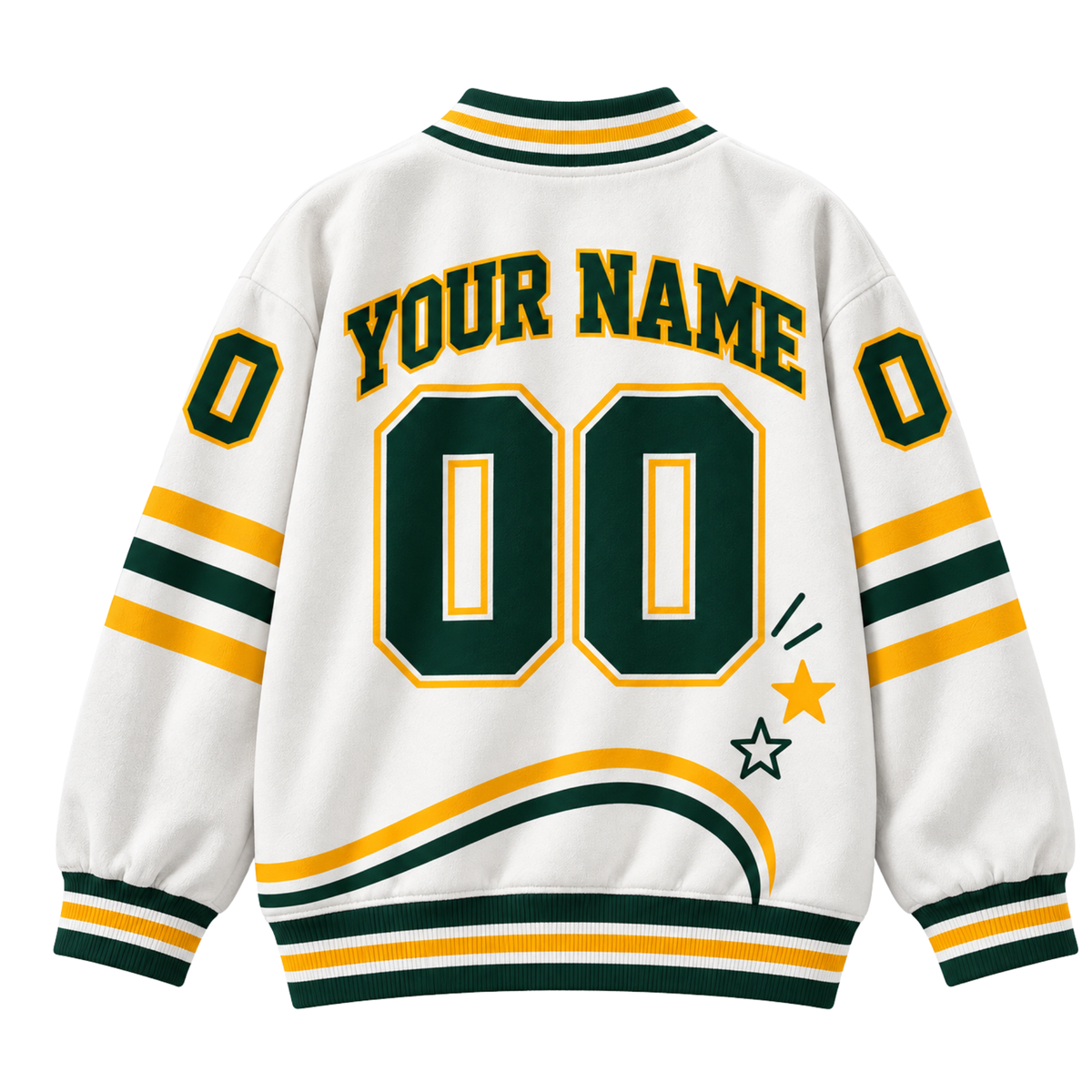 Green Bay-Inspired Custom Football Cardigan – Personalized Name & Number