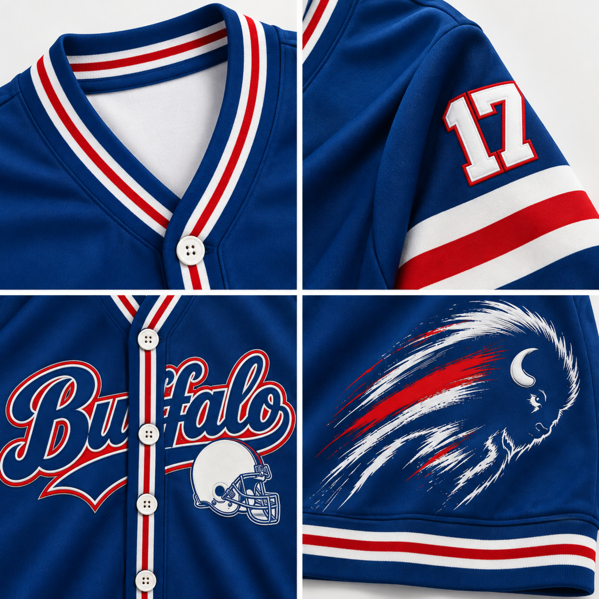 Custom Buffalo Game Day Knit Cardigan – Personalized Number