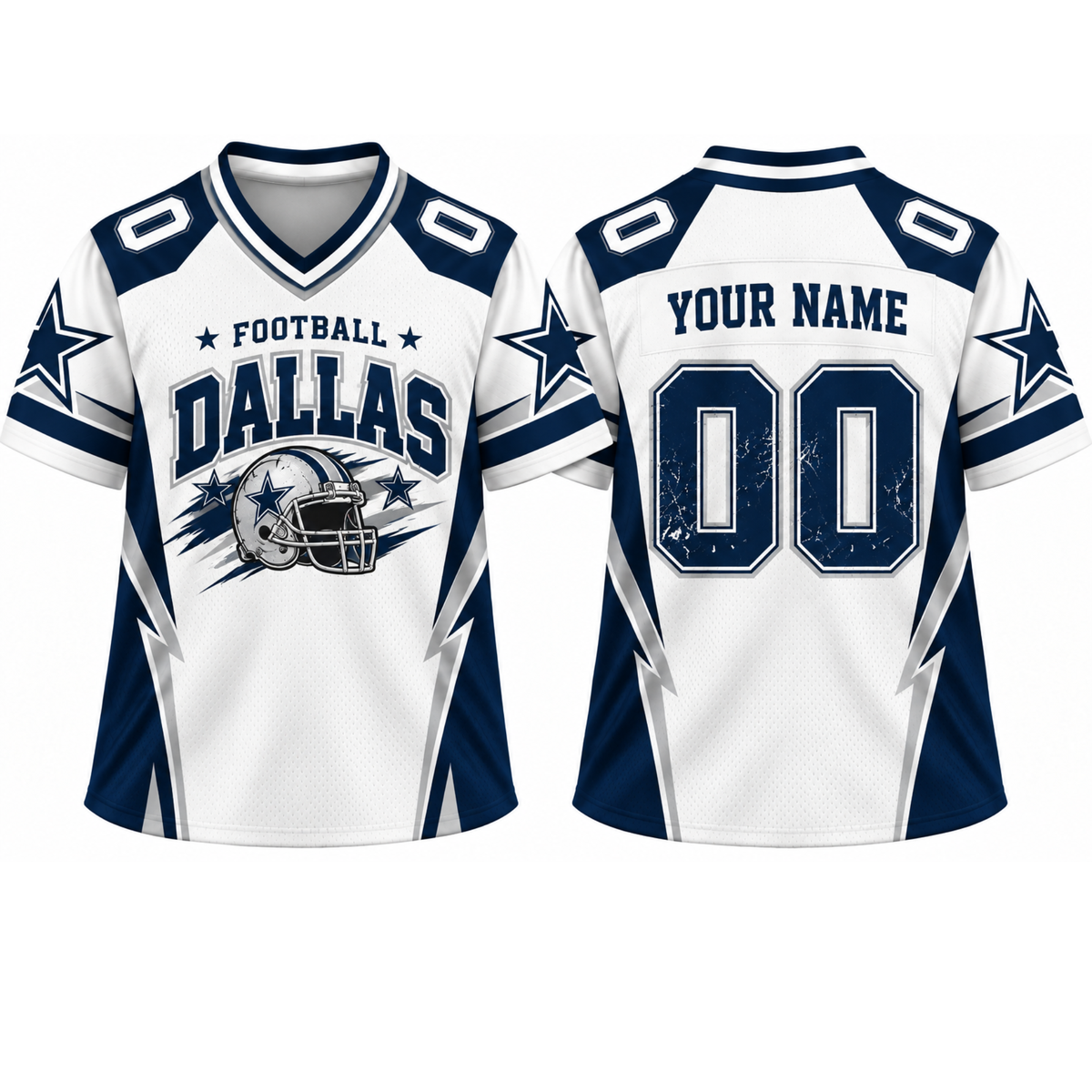Custom Dallas Game Day Football Jersey – Personalized Name & Number