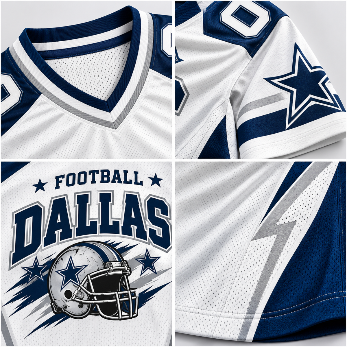 Custom Dallas Game Day Football Jersey – Personalized Name & Number