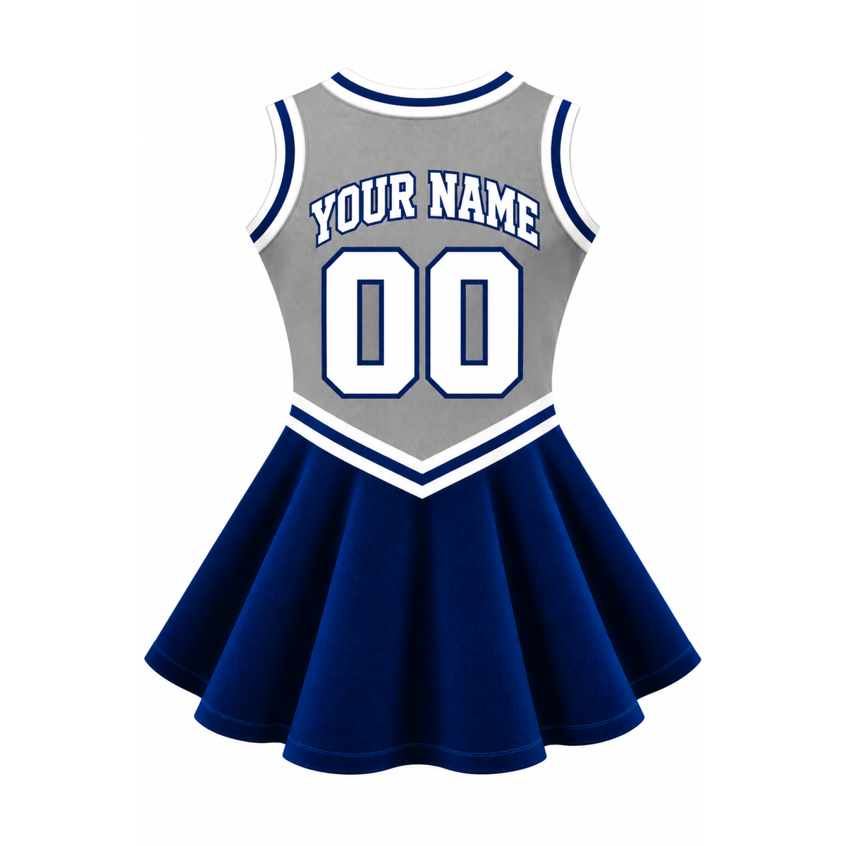 Dallas-Inspired Kids Custom Football Cheer Dress – Personalized Name & Number