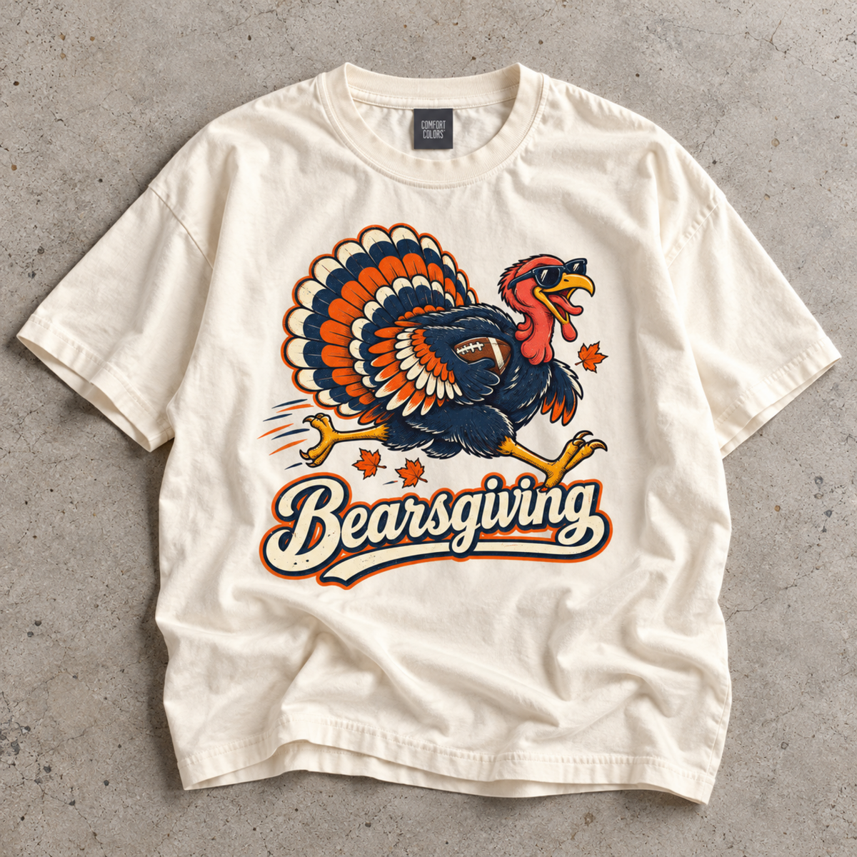 Bearsgiving Chicago Football Shirt, Bear Turkey Day Graphic Tee