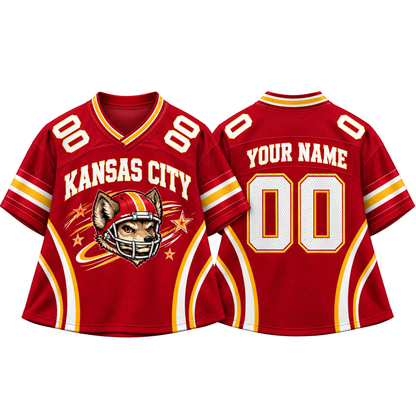 Custom KC Football Jersey – Personalized Name & Number