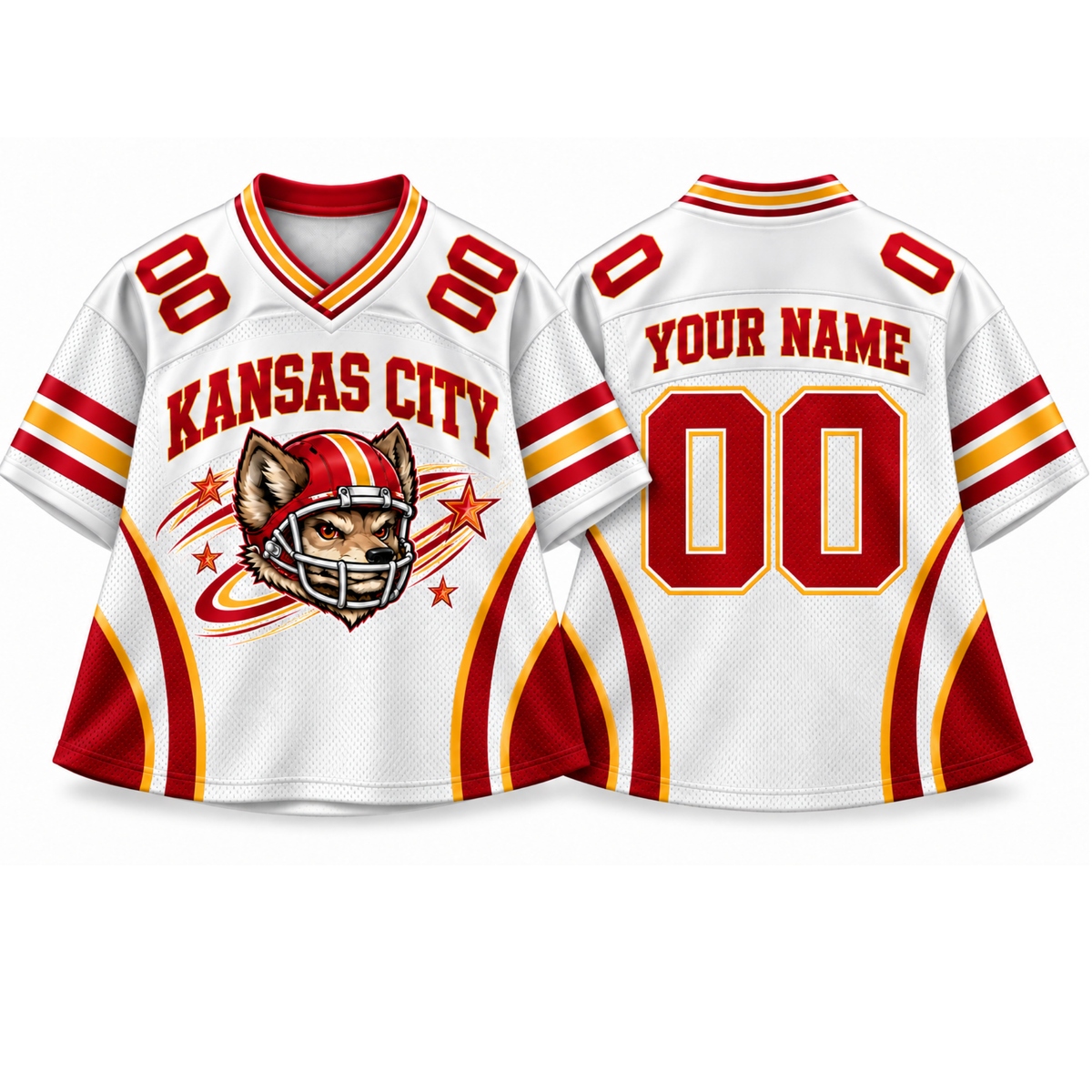Custom KC Football Jersey – Personalized Name & Number