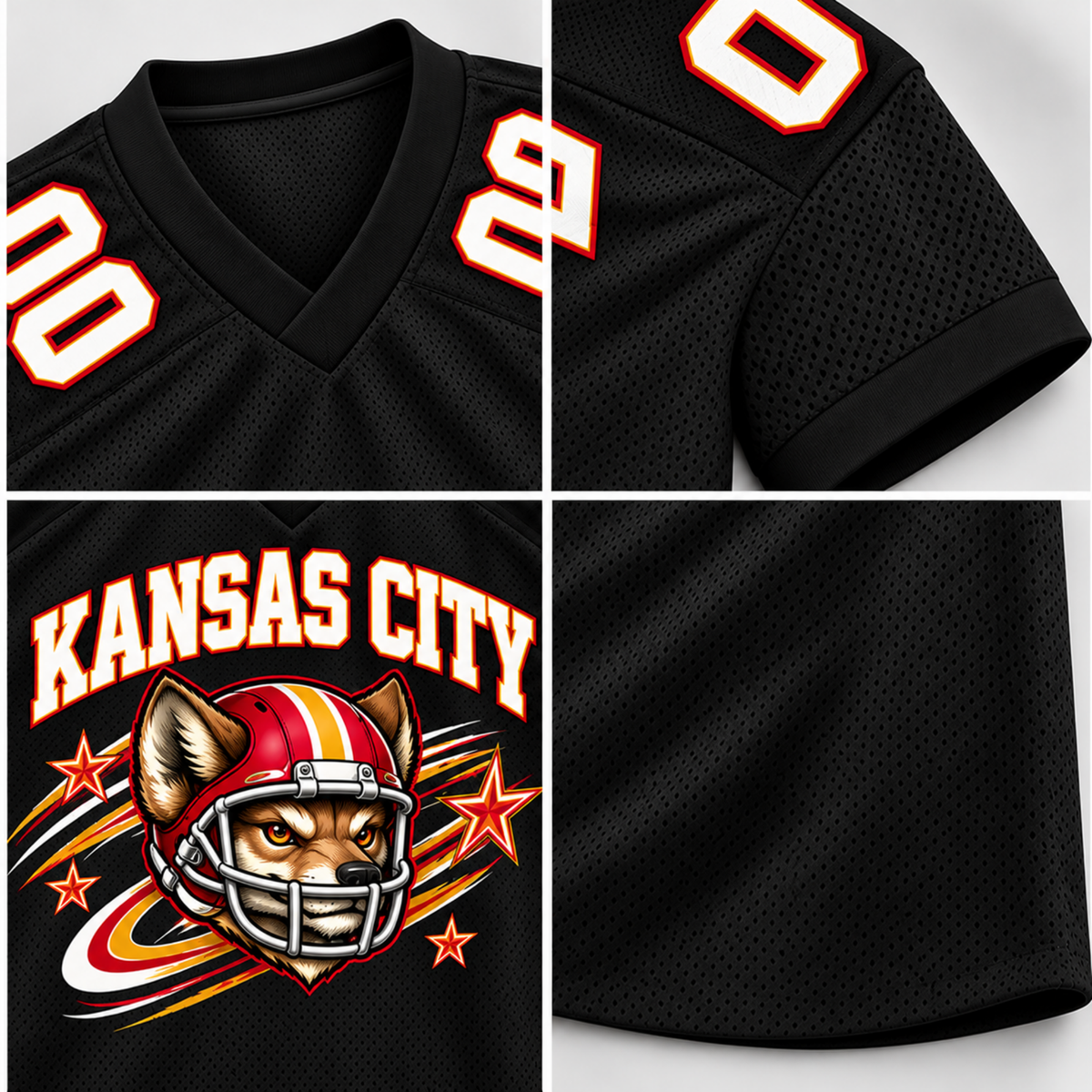 Custom KC Football Jersey – Personalized Name & Number