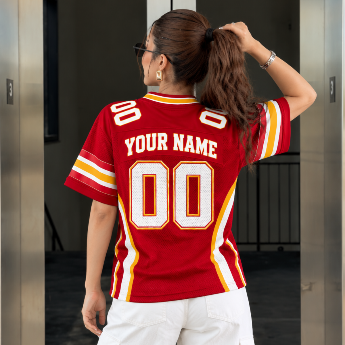 Custom KC Football Jersey – Personalized Name & Number
