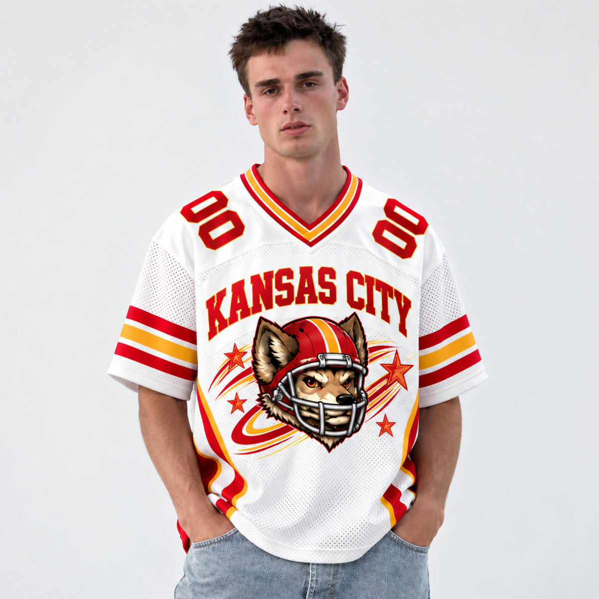 Custom KC Football Jersey – Personalized Name & Number