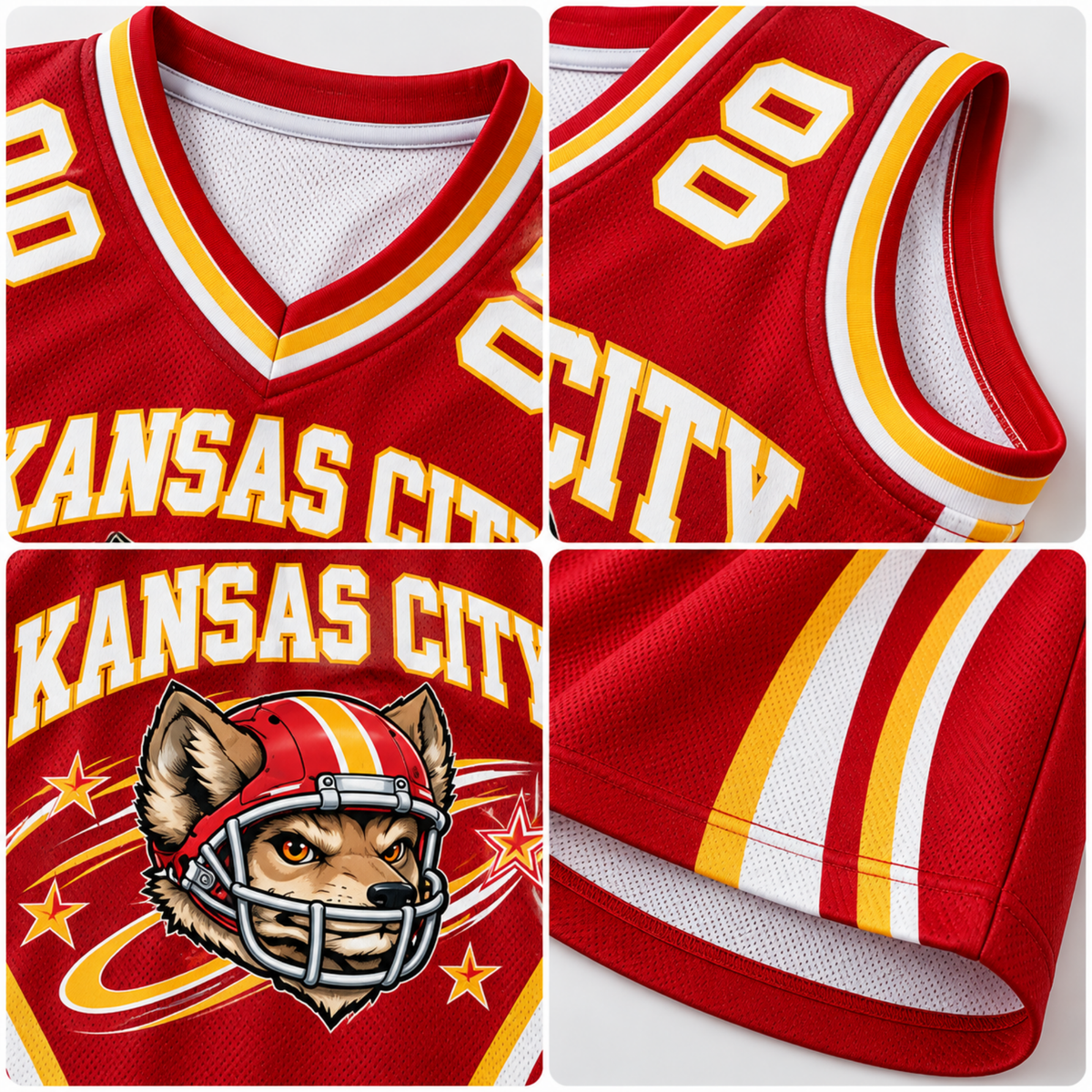 Custom KC Varsity Football Jersey - Personalized Name & Number