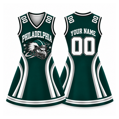 Philadelphia Football Jersey Dress – Custom Name & Number