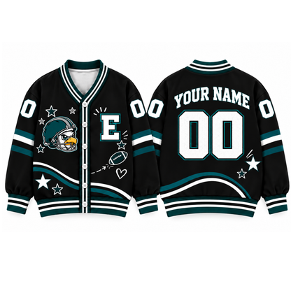 Custom Philadelphia Varsity Football Cardigan – Custom Name & Number