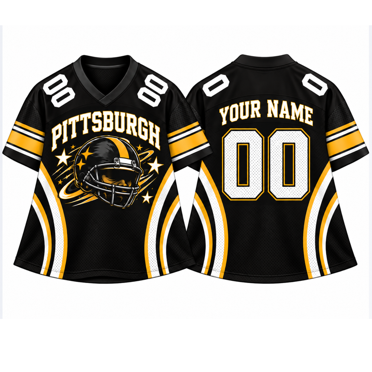 Pittsburgh Football Jersey – Custom Name & Number