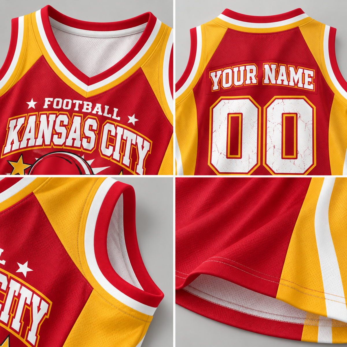 Kansas City Football Jersey Dress – Custom Name & Number