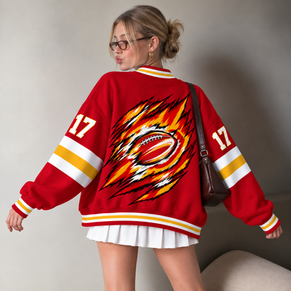 Kansas City Varsity Football Cardigan – Custom Number