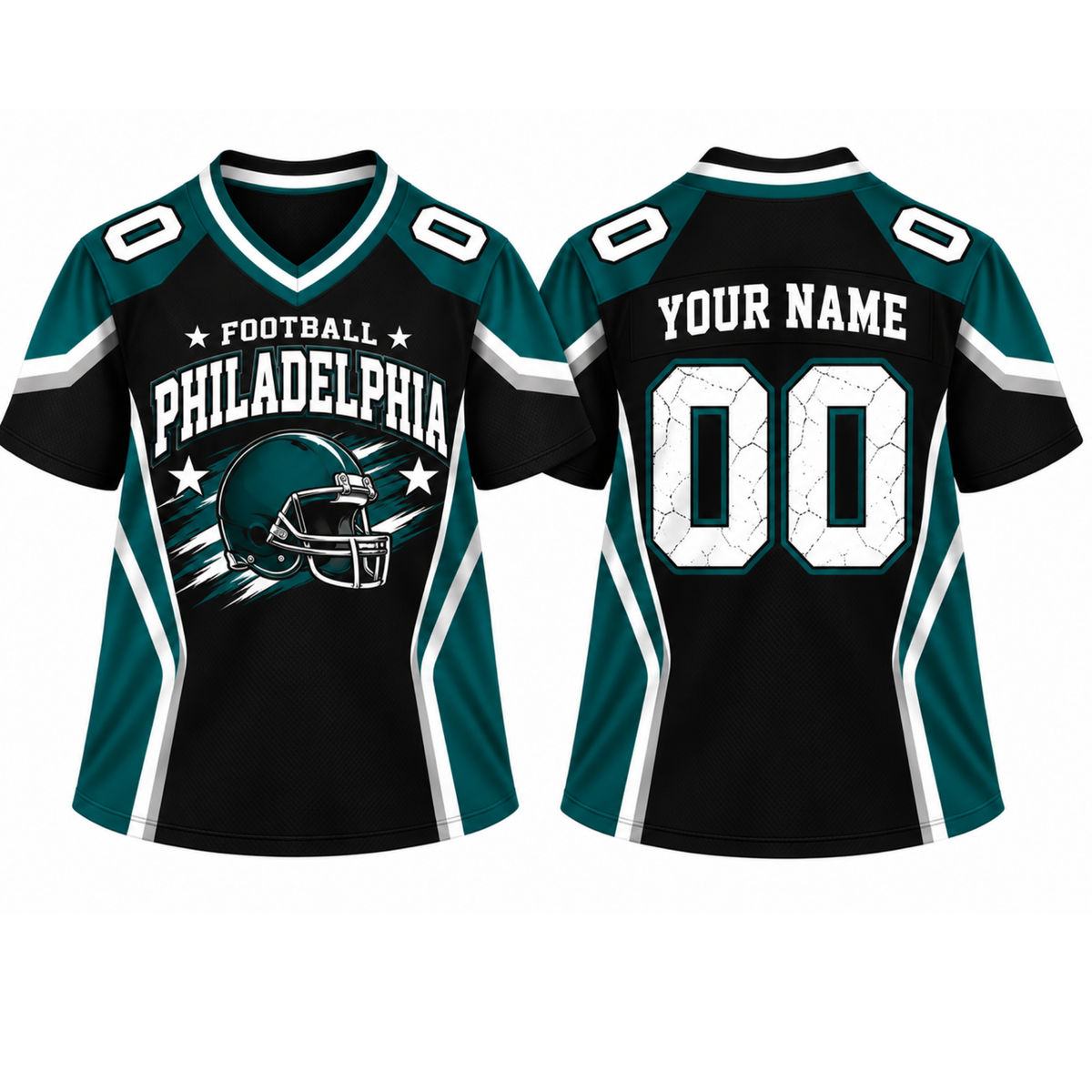 Philadelphia-Inspired Football Jersey – Custom Name & Number