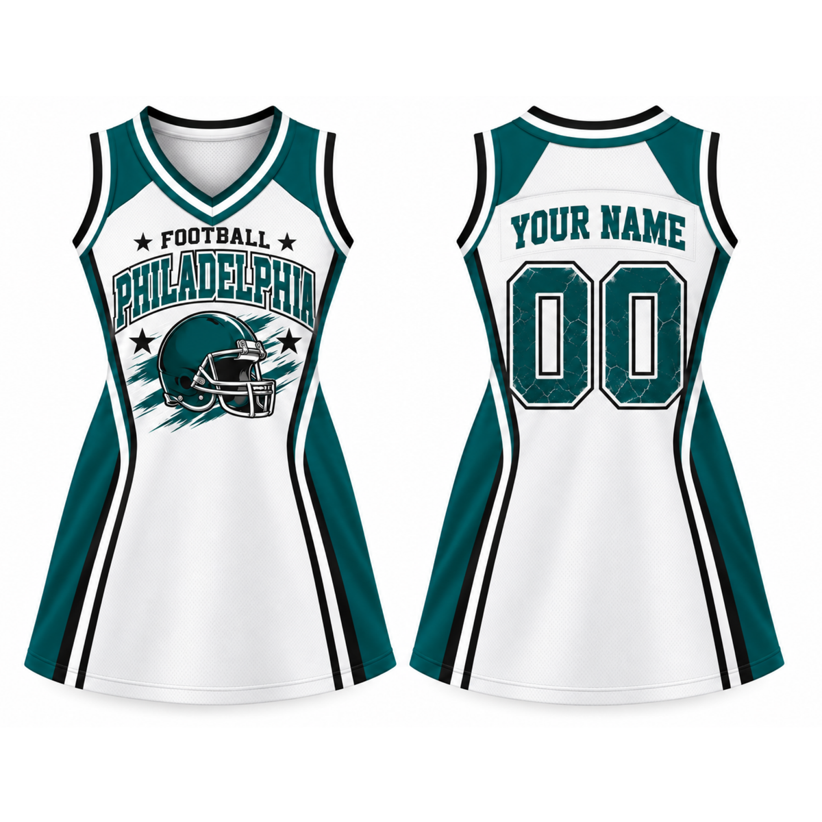 Philadelphia-Inspired Football Jersey Dress – Custom Name & Number