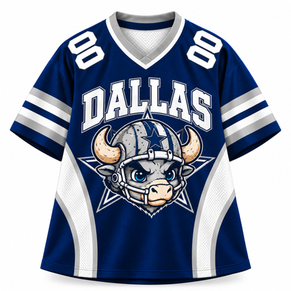 Personalized Dallas Football Jersey, Custom Name & Number, Gift for Her, Him or Dad