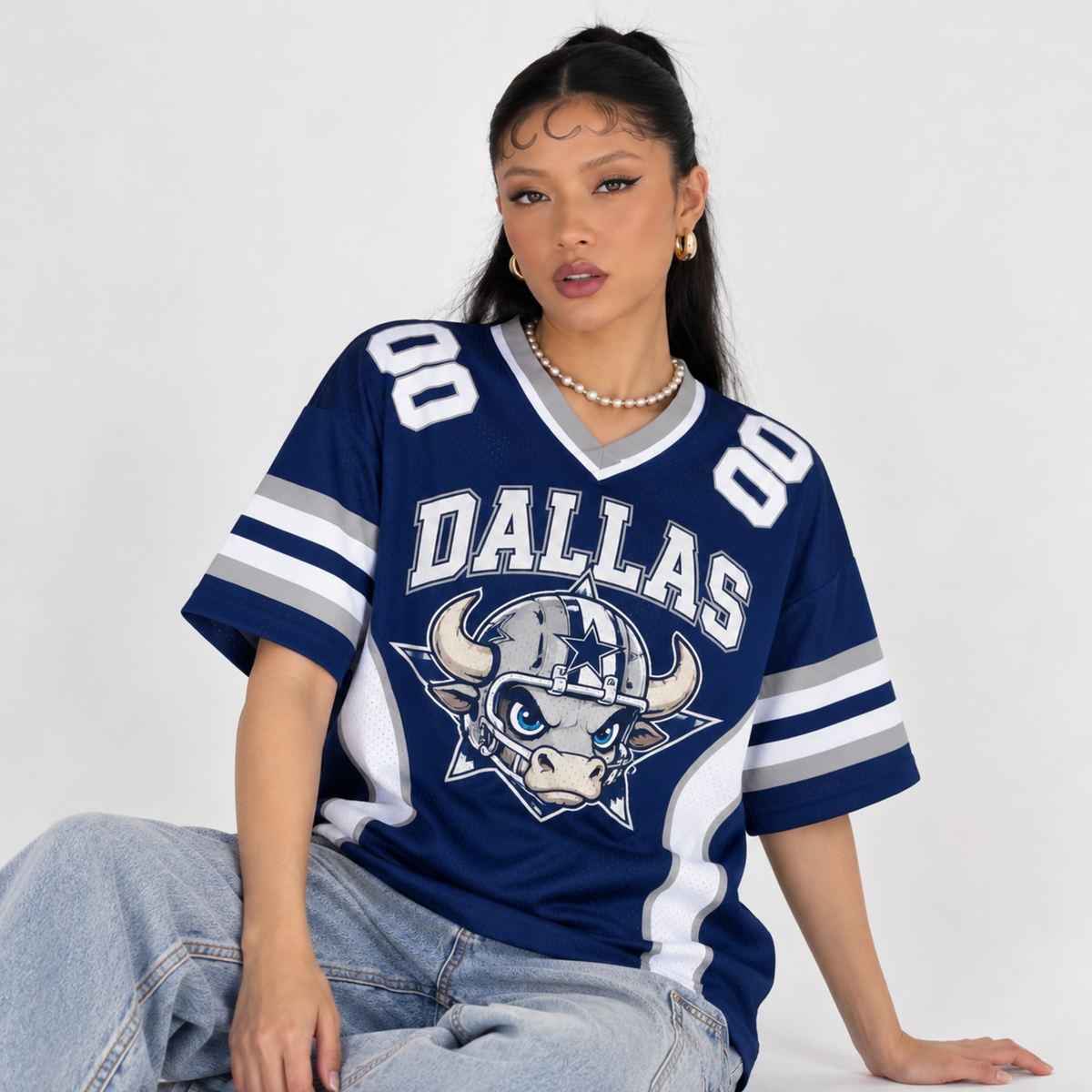 Personalized Dallas Football Jersey, Custom Name & Number, Gift for Her, Him or Dad
