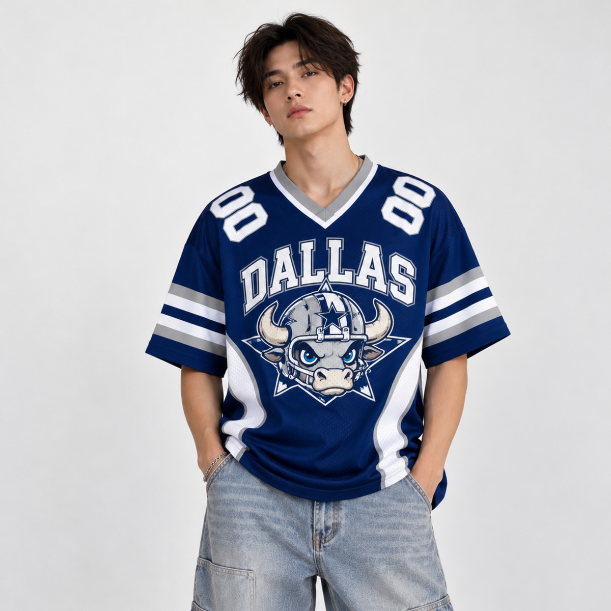 Personalized Dallas Football Jersey, Custom Name & Number, Gift for Her, Him or Dad