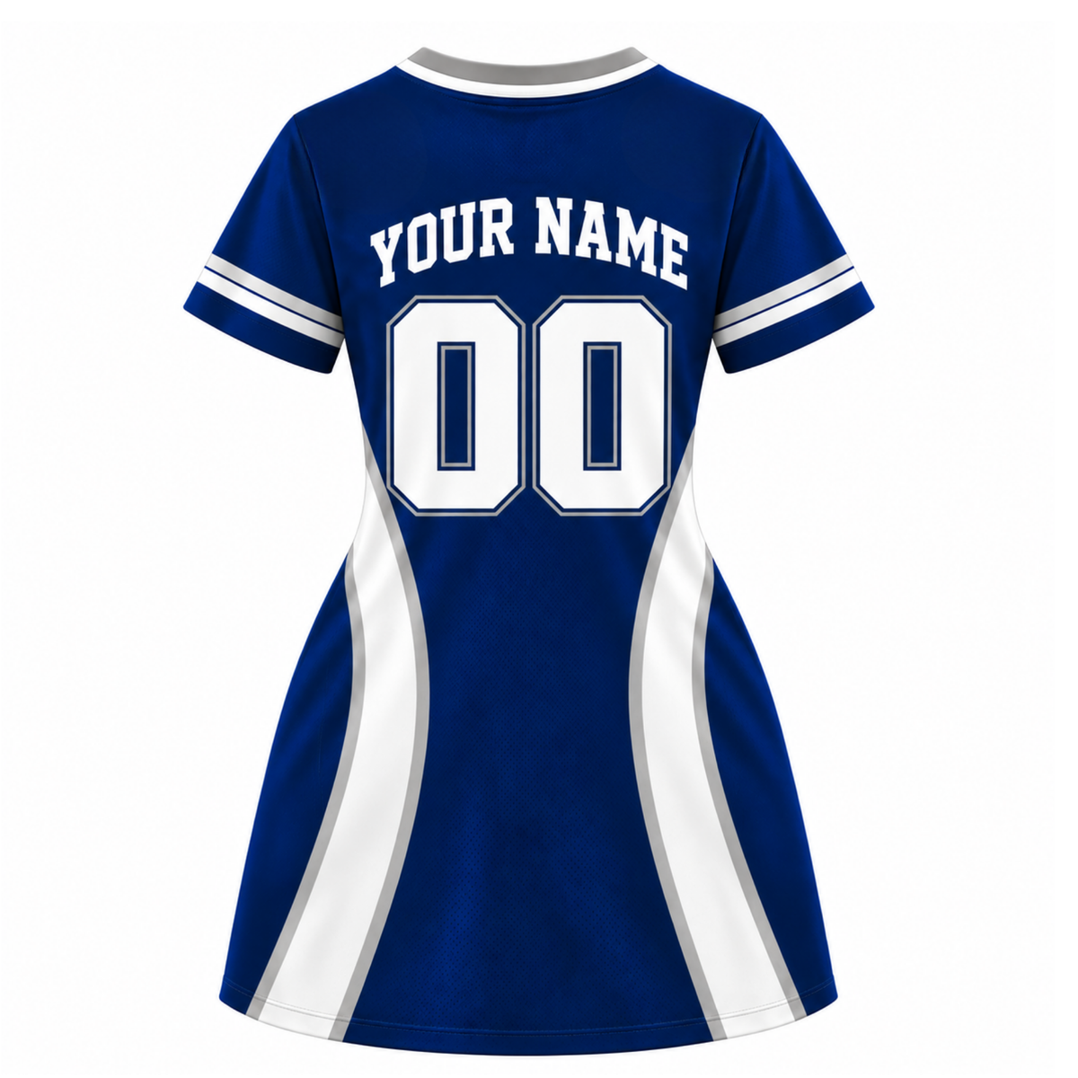 Dallas-Inspired Custom Football Jersey Dress – Personalized Name & Number