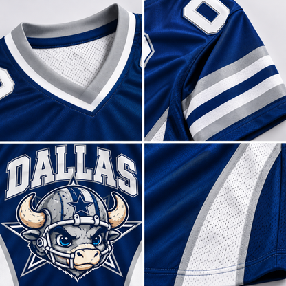 Personalized Dallas Football Jersey, Custom Name & Number, Gift for Her, Him or Dad