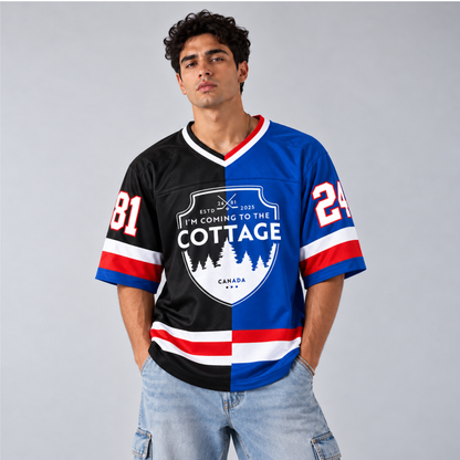 I'm Coming To The Cottage Football Jersey, Romance Hockey Jersey
