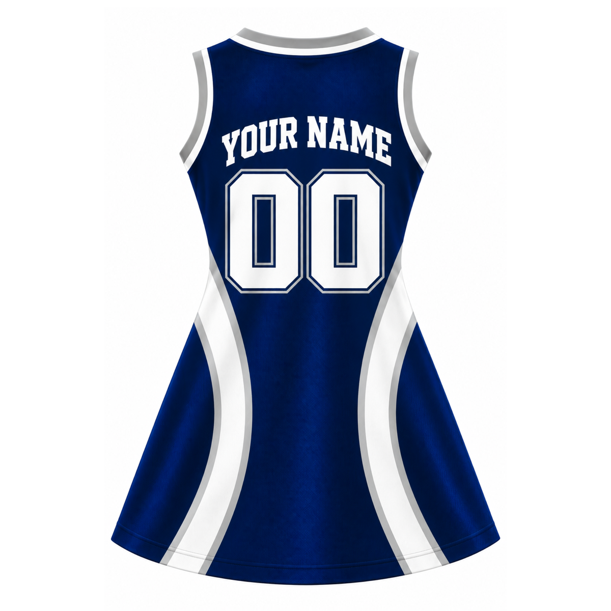 Dallas-Inspired Custom Football Jersey Dress – Personalized Name & Number