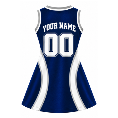 Dallas-Inspired Custom Football Jersey Dress – Personalized Name & Number