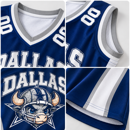 Dallas-Inspired Custom Football Jersey Dress – Personalized Name & Number