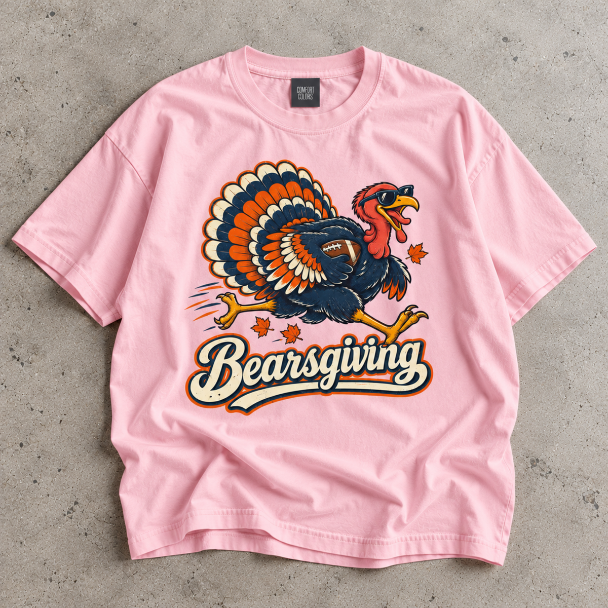 Bearsgiving Chicago Football Shirt, Bear Turkey Day Graphic Tee