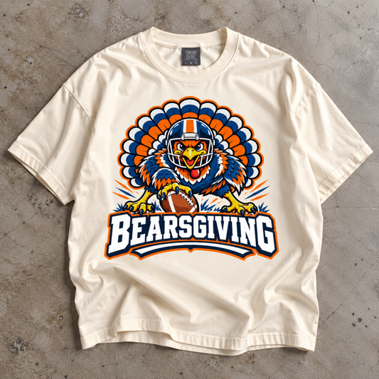 Bearsgiving Shirt Chicago Football Turkey Comfort Colors T-shirt