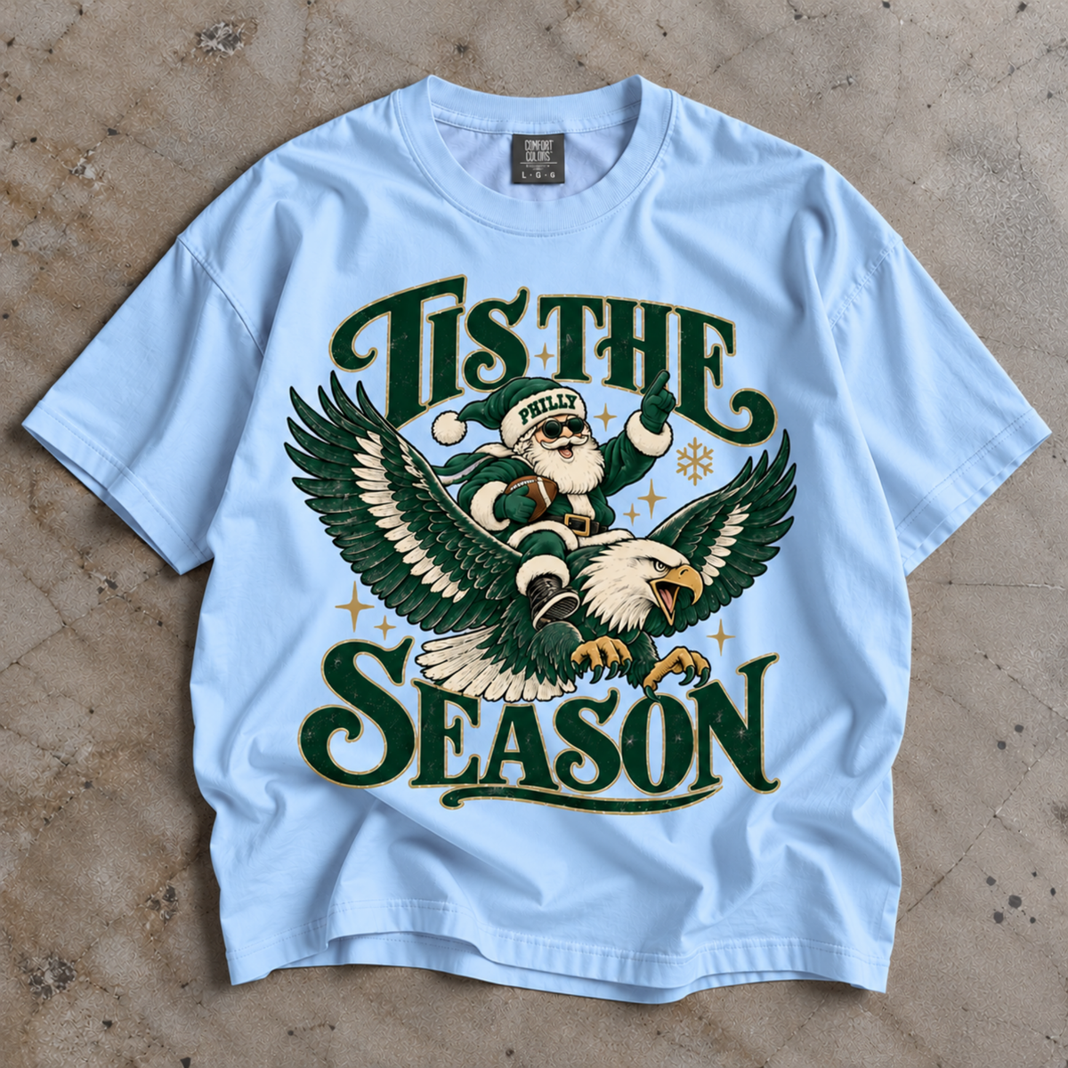 Tis The Season Philly Shirt Football Comfort Colors T-shirt