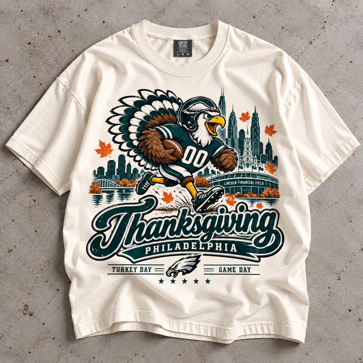 Thankgivings Philly Football Comfort Colors T-shirt