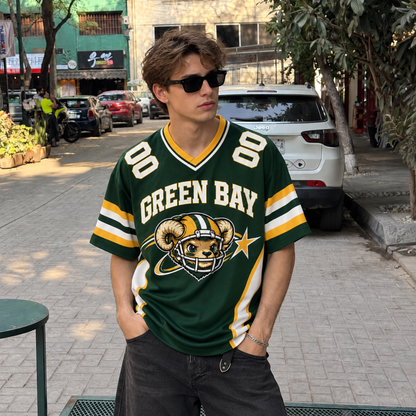 Green Bay-Inspired Custom Football Jersey – Personalized Name & Number