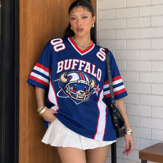 Personalized Buffalo Football Jersey, Custom Name & Number, Gift for Her, Him or Dad