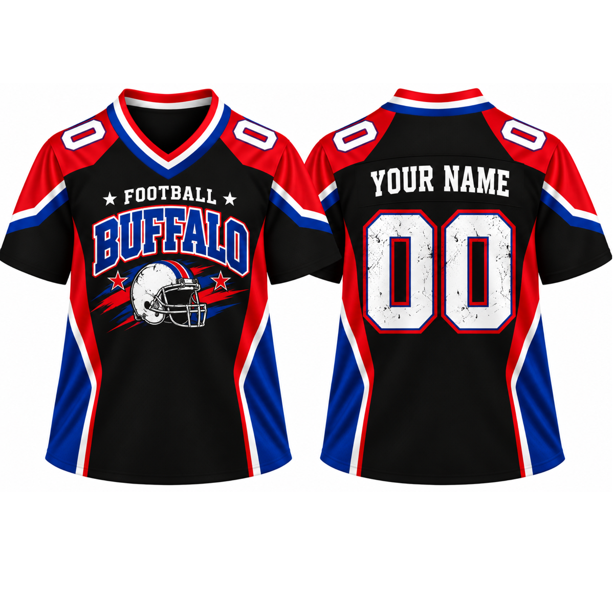 Custom Buffalo Game Day Football Jersey – Personalized Name & Number