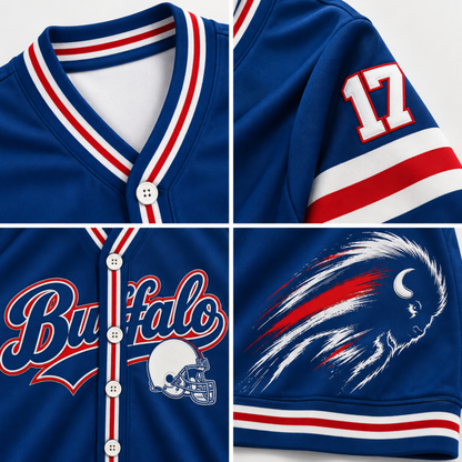 Custom Buffalo Game Day Knit Cardigan – Personalized Number